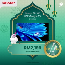 (PROMO) SHARP AQUOS 50 inch 4K UHD Google TV - 4TC50FK1X