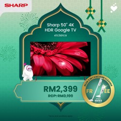(PROMO) SHARP AQUOS 50 inch 4K UHD Google TV - 4TC50FL1X