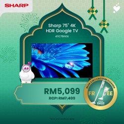(PROMO) SHARP AQUOS 75 inch 4K UHD Google TV - 4TC75FK1X