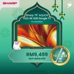 (PROMO) SHARP AQUOS XLED 75 Inch 4K UHD TV - 4TC75GU8500X