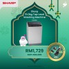 (PROMO) SHARP 15kg Full Auto Washing Machine - ESX156