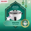 (PROMO) SHARP 8.5L Rice Cooker - KSH858CWH