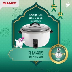 (PROMO) SHARP 8.5L Rice Cooker - KSH858CWH