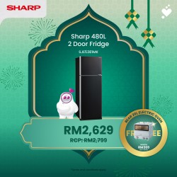 (PROMO) SHARP 480L Pelican Refrigerator - SJE5381MK