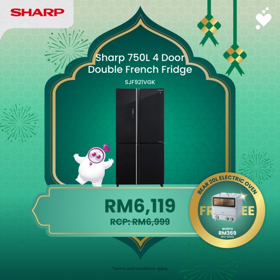 (PROMO) SHARP 750L Avance Refrigerator - SJF921VGK