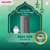 (PROMO) SHARP 680L Side by Side Refrigerator - SJXP6822MS