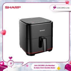 SHARP 5L Air Fryer - KFAF50MBK