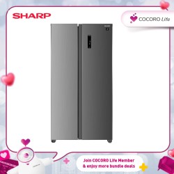 SHARP 680L Side by Side Refrigerator - SJXP6822MS