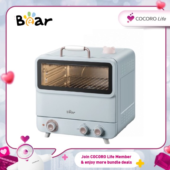 Bear- Electric Oven 20L 1200W Steam Baking | 4 Heating Tubes BSO-B200L