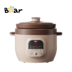  Bear- Electric Stew Pot Slow Cooker Purple Clay Pot Soup Pot Porridge Pot (5L) BMC-AE50L