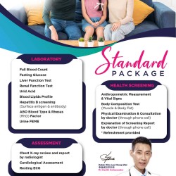 Cocoro Life Standard Health Screening Exclusive Package [Note: Member Price: RM290]