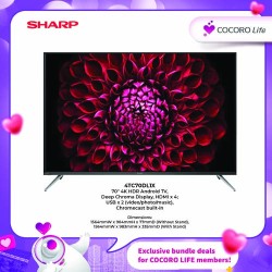 SHARP 70" 4K HDR Android TV, 4TC70DL1X