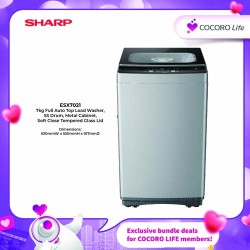 SHARP 7kg Full Auto Top Load Washer, ESX7021