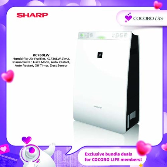 SHARP Humidifier Air Purifier, KCF30LW