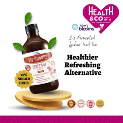 Verdulife - HENRY BLOOMS LYCHEE ICED TEA | Bio-Fermented Probiotics 500ml I Gut Health I Healthier Refreshing Alternative