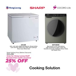 220L,LED Light,R600a Refrigerant,Wheels Safety Lock with Key,White Inner Wall,Dual Cooling & Extra Cool,White Color + 8kg Inverter Front Load Washer,High Temperature Wash,Colour 15C,Stainless Inner Tub,Intelligent Sensor Wash,360 Digital Knob