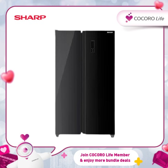 SHARP 620L Side by Side Refrigerator - SJX6322GK