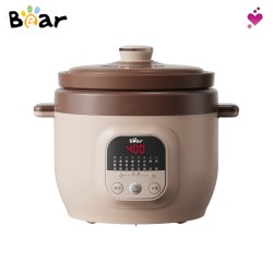  Bear- Electric Stew Pot Slow Cooker Purple Clay Pot Soup Pot Porridge Pot (5L) BMC-AE50L