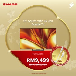 (CNY) SHARP AQUOS XLED 75 Inch 4K UHD TV - 4TC75GU8500X