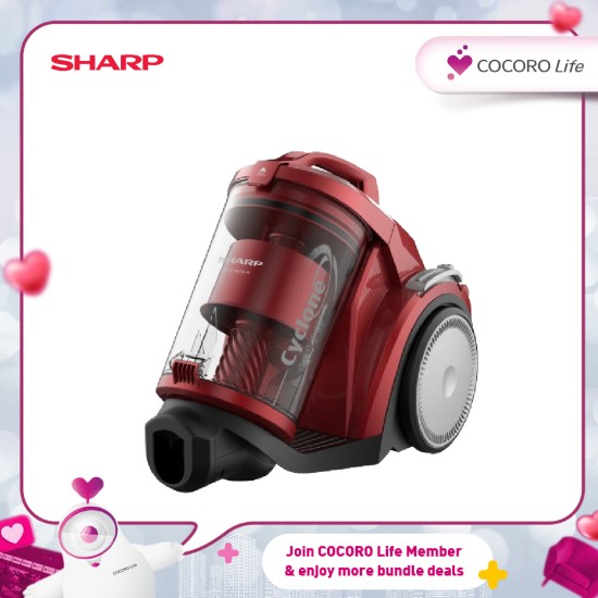 SHARP 1800W Bagless Vacuum Cleaner - ECC1819R