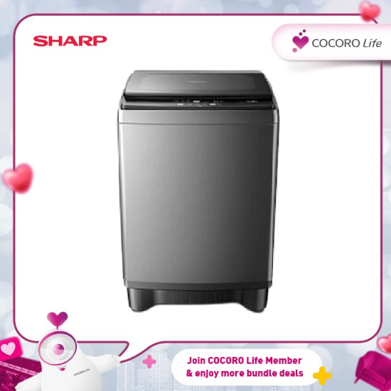 (PROMO) SHARP 15.5kg Full Auto Washing Machine - ESX1521