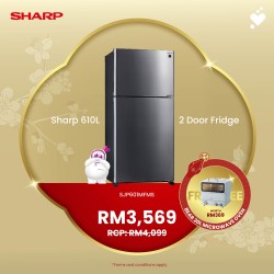 (CNY) SHARP 610L Pelican Refrigerator - SJP601MFMS