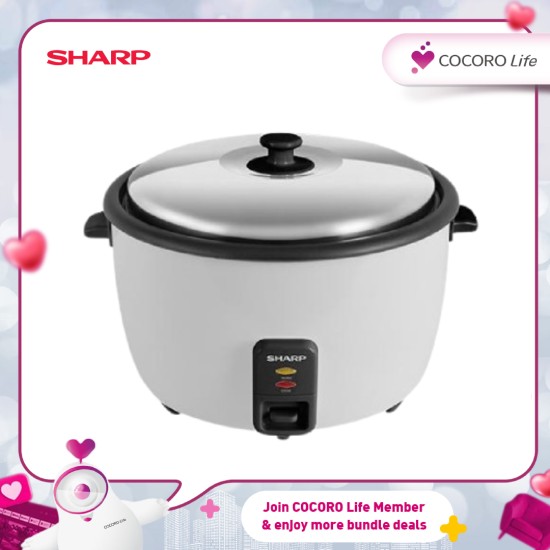 (PROMO) SHARP 4.5L Rice Cooker - KSH458CWH