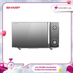 SHARP 20L Mechanical Dial Flatbed Microwave Oven - R2121FGK