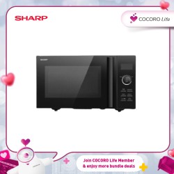 SHARP 23L Digital Dial Flatbed Microwave Oven - R2321FGK