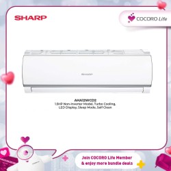 SHARP 1.5HP R32 Non-Inverter Air Conditioner, AHA12WCD2