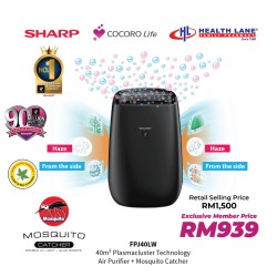 30m2 Plasmacluster Technology Air Purifier Mosquito Catcher