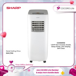 SHARP R32 Portable Air Conditioner, CVH10YD
