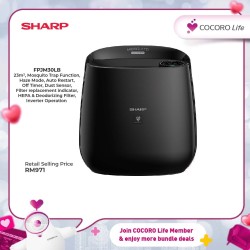 SHARP Air Purifier With Mosquito Catcher, FPJM30LB