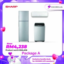 Package A (1.5HP Air Conditioner + 8.5KG Top Load Washing Machine + 320L Refrigerator)