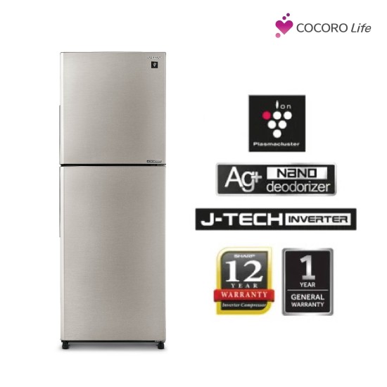 SHARP 410L Folio Refrigerator, SJ4122MSS