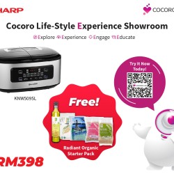 Sharp Twin Cooker KNW509SL & Radiant Organic Starter Pack 