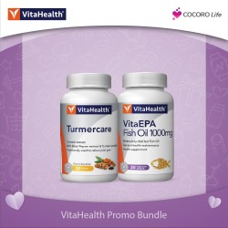[VitaHealth Promo Bundle] VitaHealth Turmercare 30'S & VitaHealth Vitaepa Fish Oil 1000mg 30's