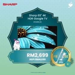 (PROMO) SHARP 65 Inch 4K UHD Google TV - 4TC65FJ1X