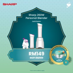 (PROMO) SHARP 0.6L Personal Blender - EM60PMWH