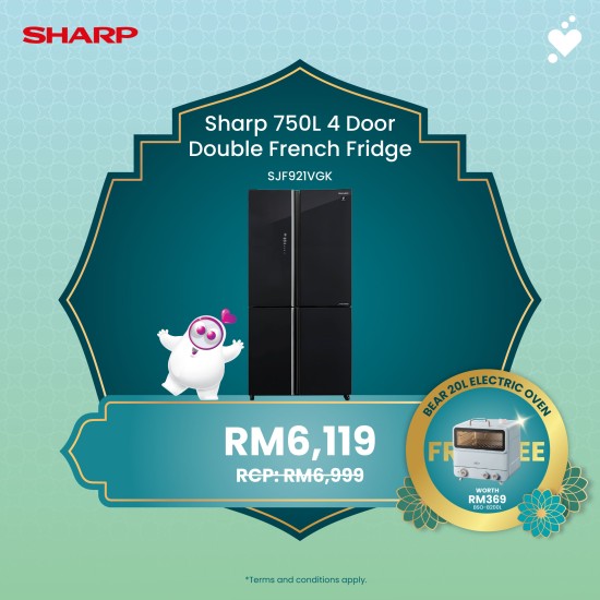 (PROMO) SHARP 750L Avance Refrigerator - SJF921VGK